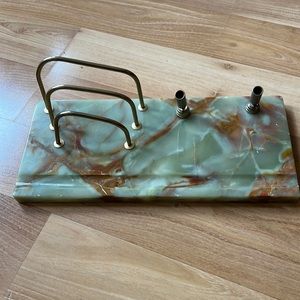 MARBLE pen holder and Letter organizer 1970s